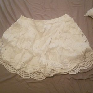White Lacey Skort